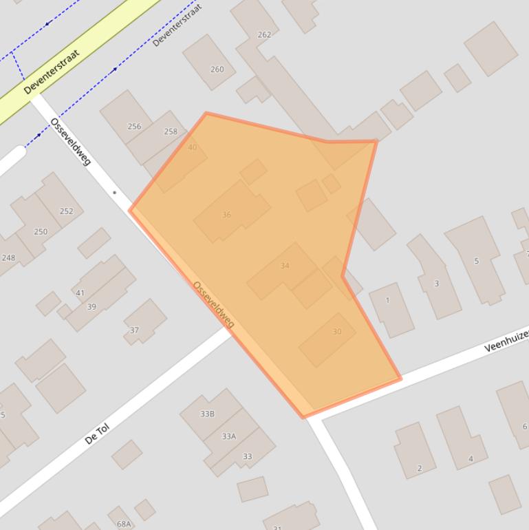 Kaart van postcodegebied 7321CS.