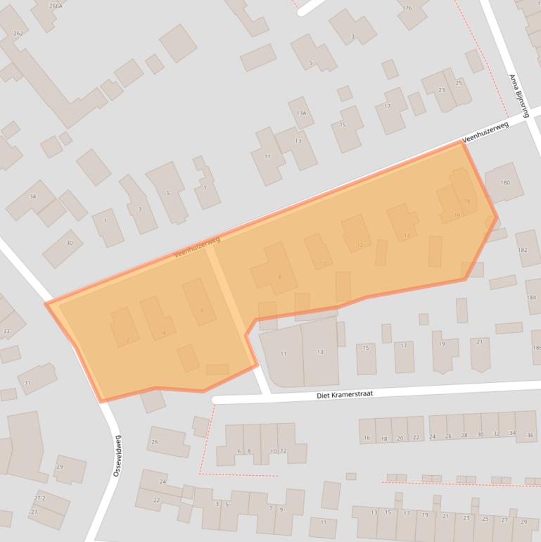 Kaart van postcodegebied 7321CZ.