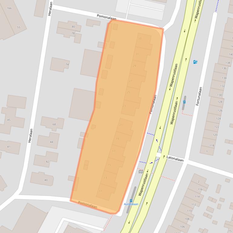 Kaart van postcodegebied 7321DH.