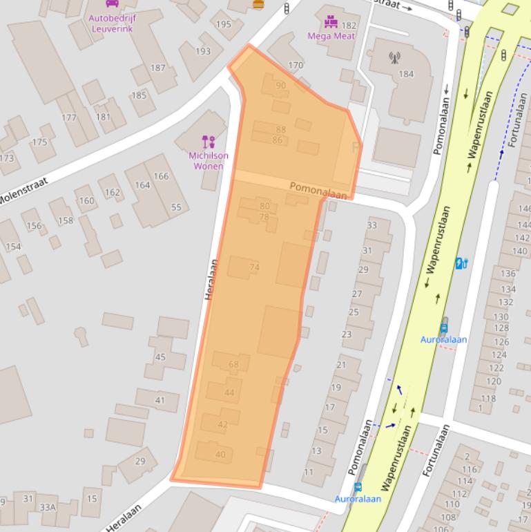 Kaart van postcodegebied 7321DM.