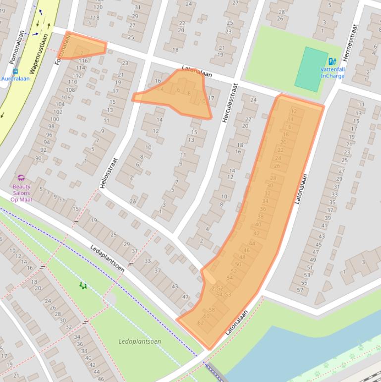 Kaart van postcodegebied 7321EA.