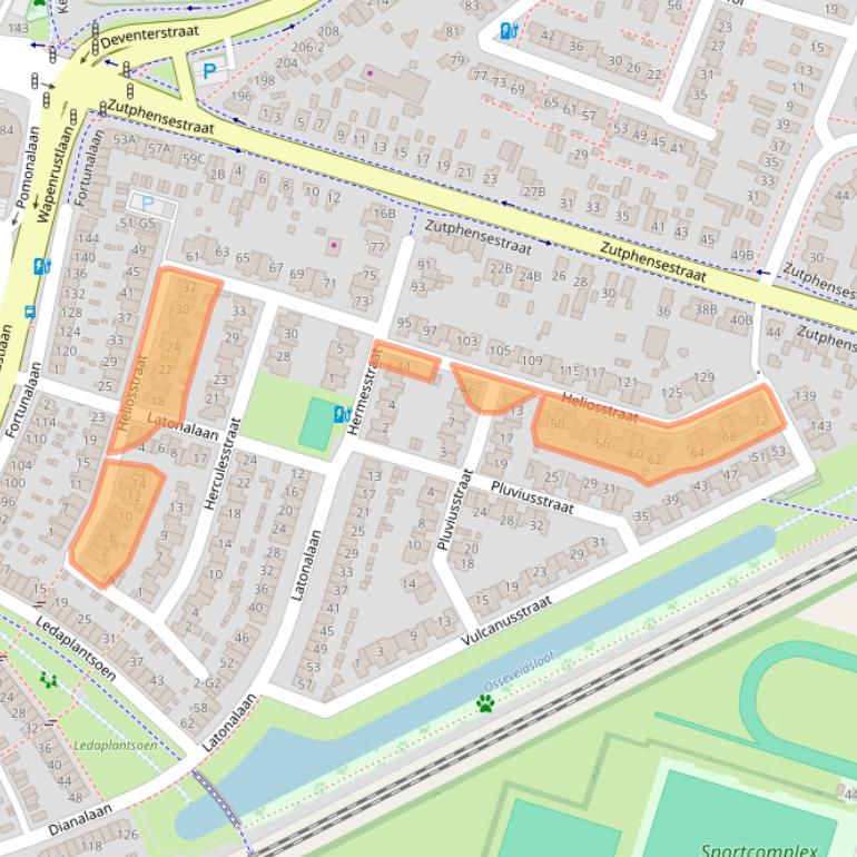 Kaart van postcodegebied 7321EC.