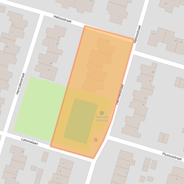 Kaart van postcodegebied 7321EK.