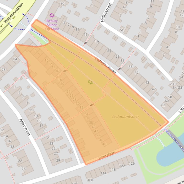 Kaart van postcodegebied 7321ER.