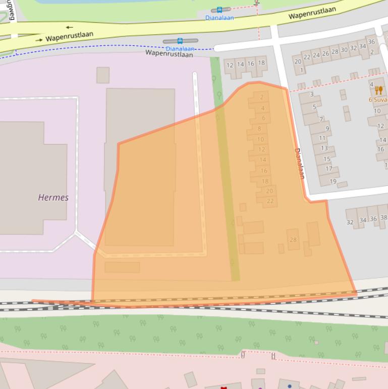 Kaart van postcodegebied 7321GH.