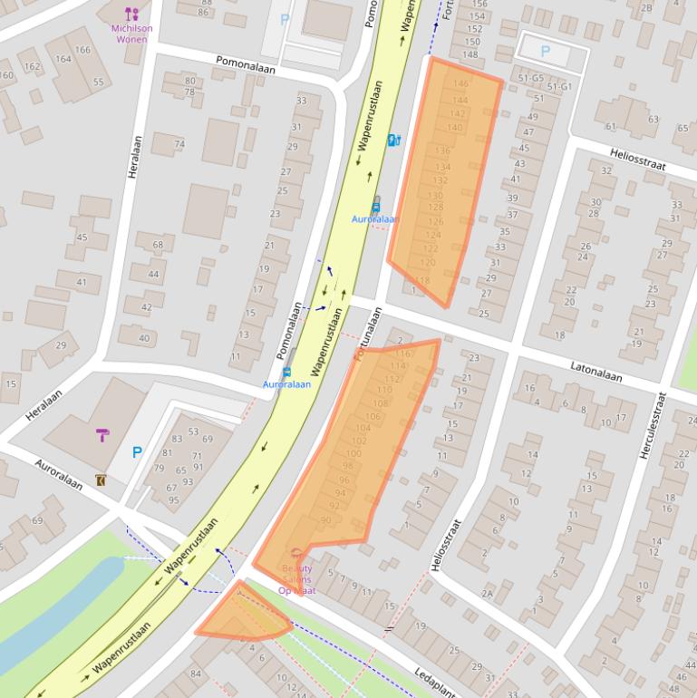 Kaart van postcodegebied 7321GN.