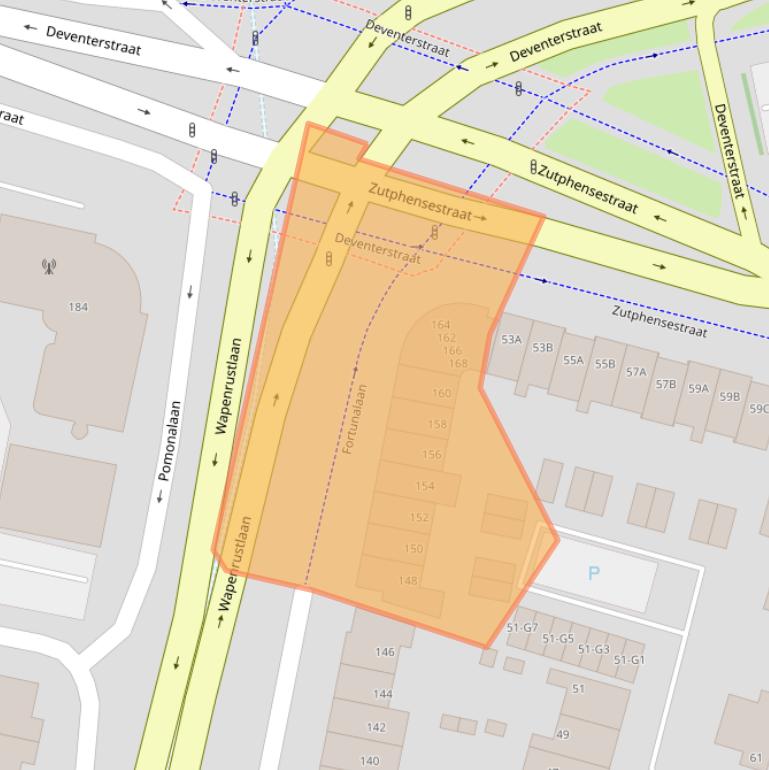 Kaart van postcodegebied 7321GR.