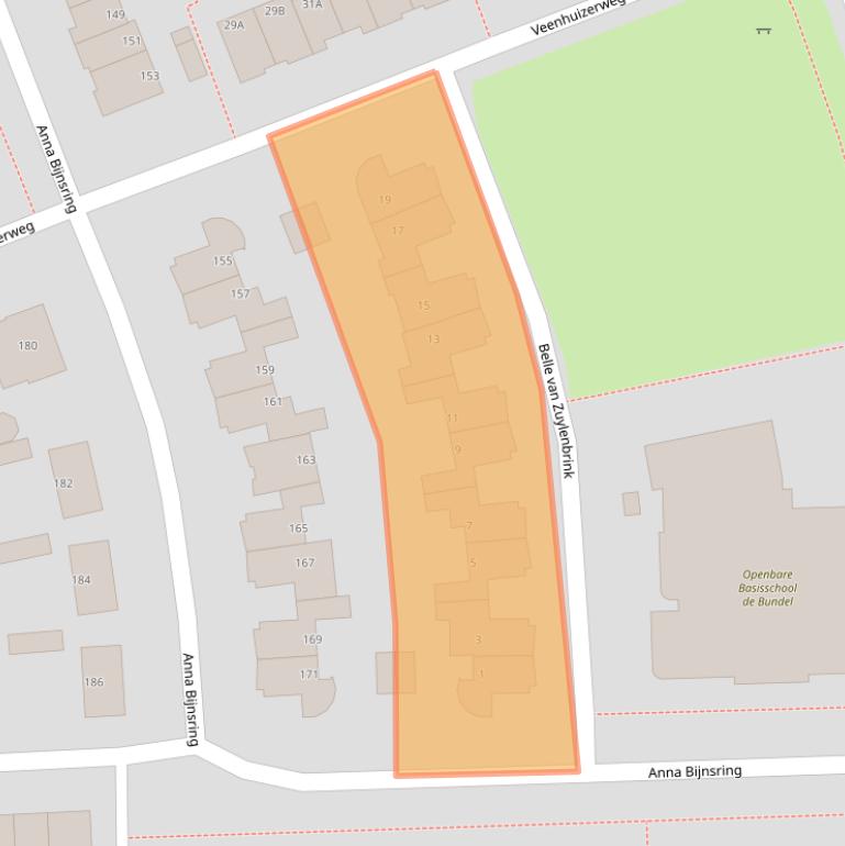 Kaart van postcodegebied 7321HP.