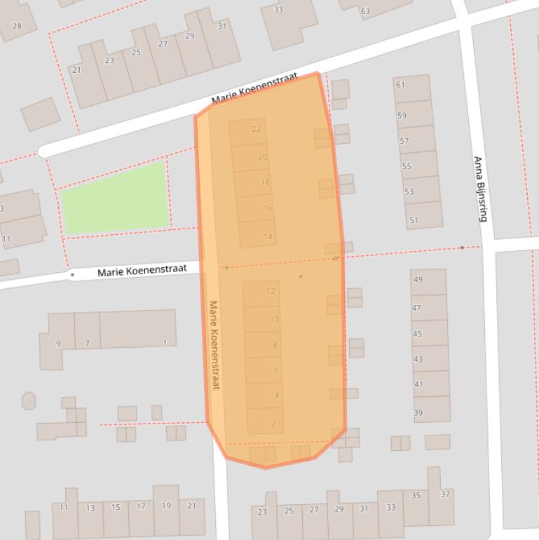 Kaart van postcodegebied 7321JC.