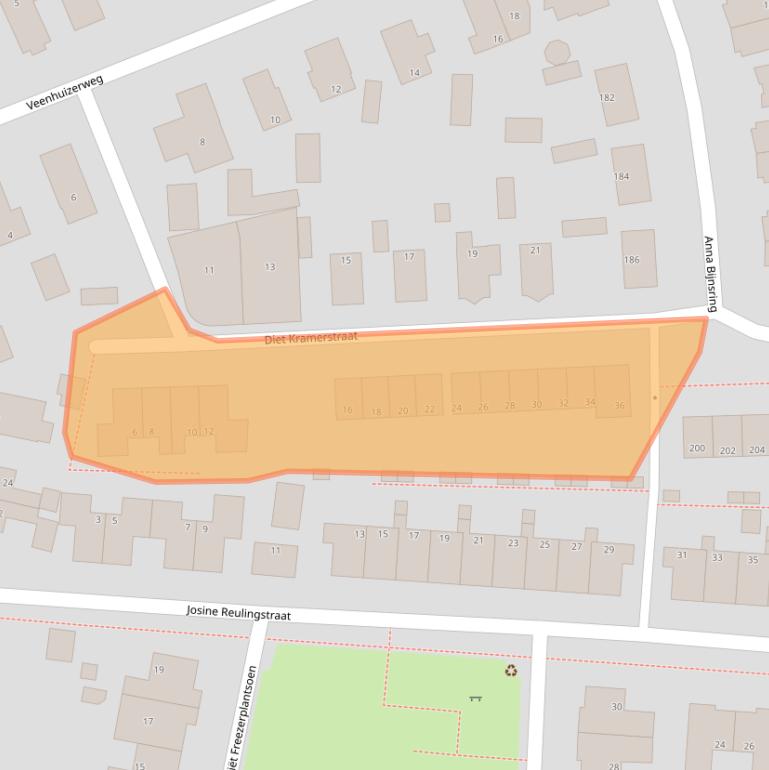 Kaart van postcodegebied 7321KB.