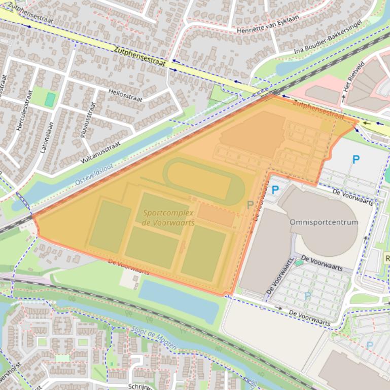 Kaart van postcodegebied 7321MG.