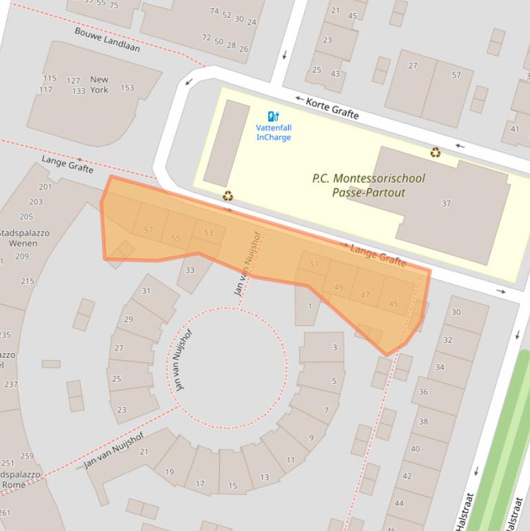 Kaart van postcodegebied 7321ZE.