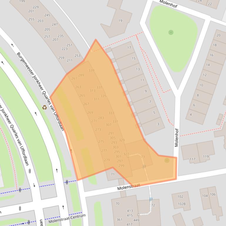 Kaart van postcodegebied 7321ZG.