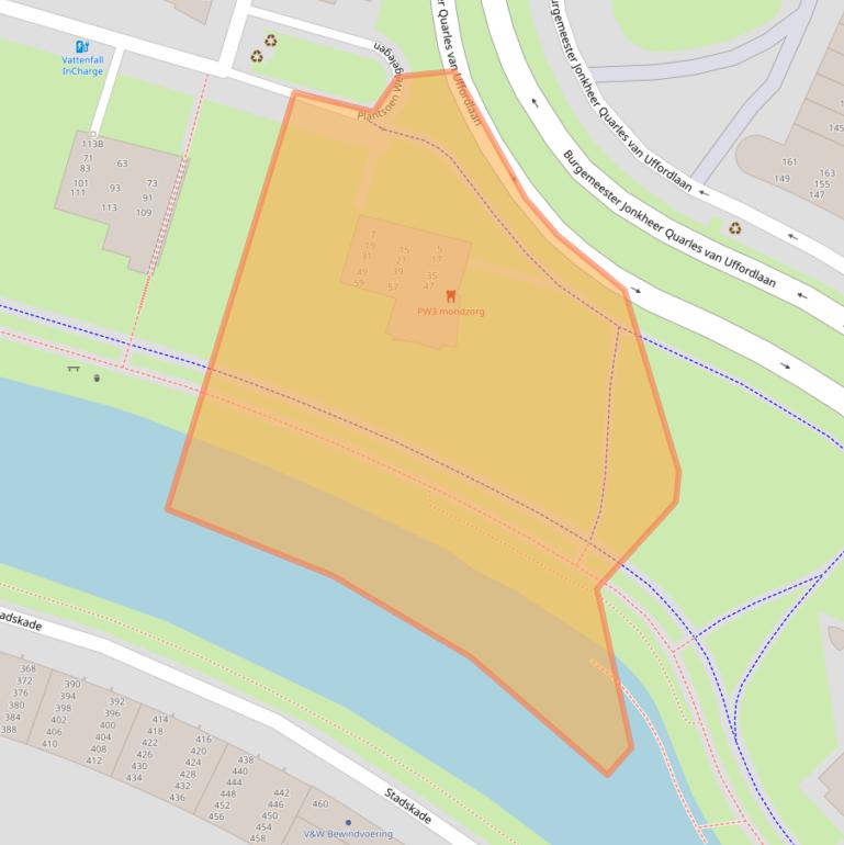 Kaart van postcodegebied 7321ZJ.