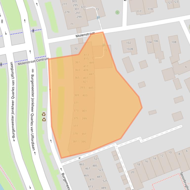 Kaart van postcodegebied 7321ZT.