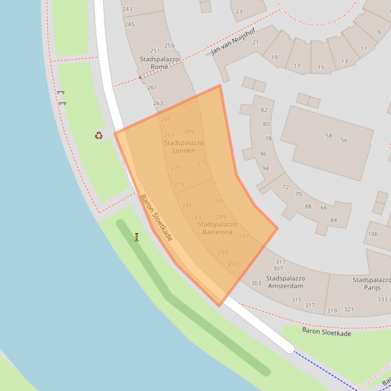 Kaart van postcodegebied 7321ZX.