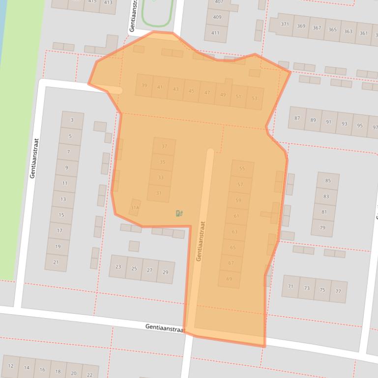 Kaart van postcodegebied 7322BB.