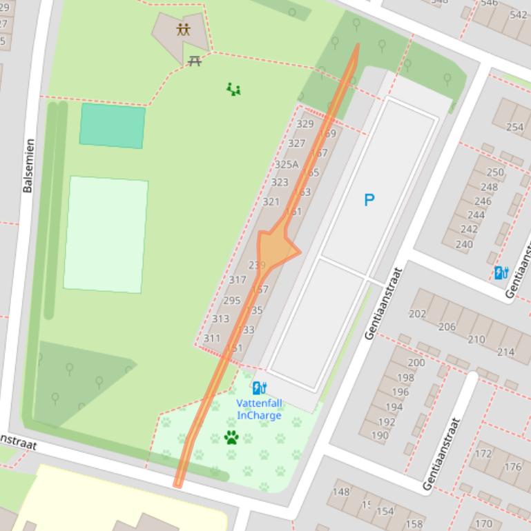 Kaart van postcodegebied 7322BG.