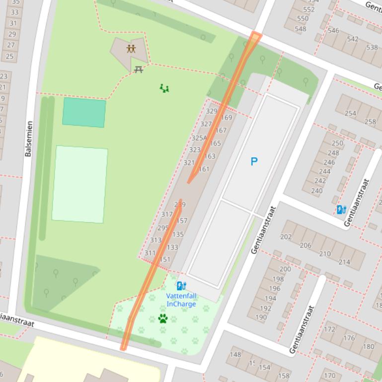 Kaart van postcodegebied 7322BH.