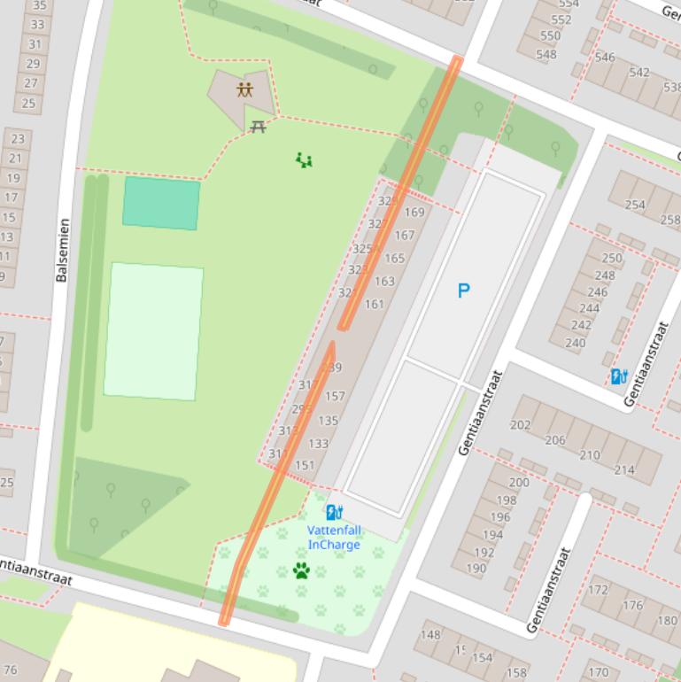 Kaart van postcodegebied 7322BJ.