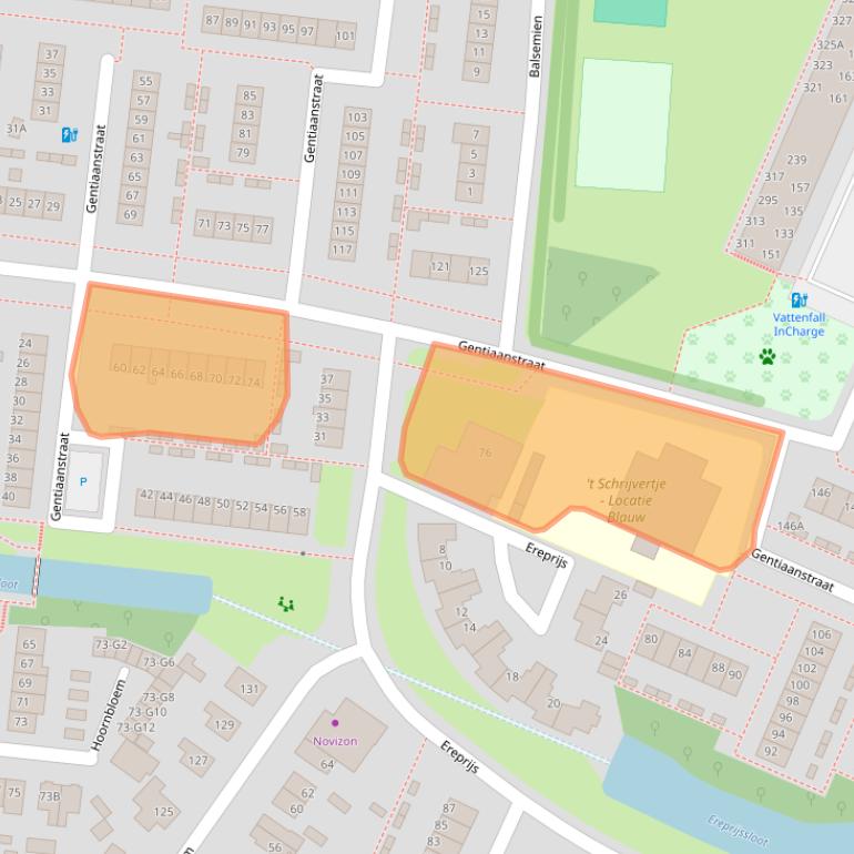 Kaart van postcodegebied 7322BN.