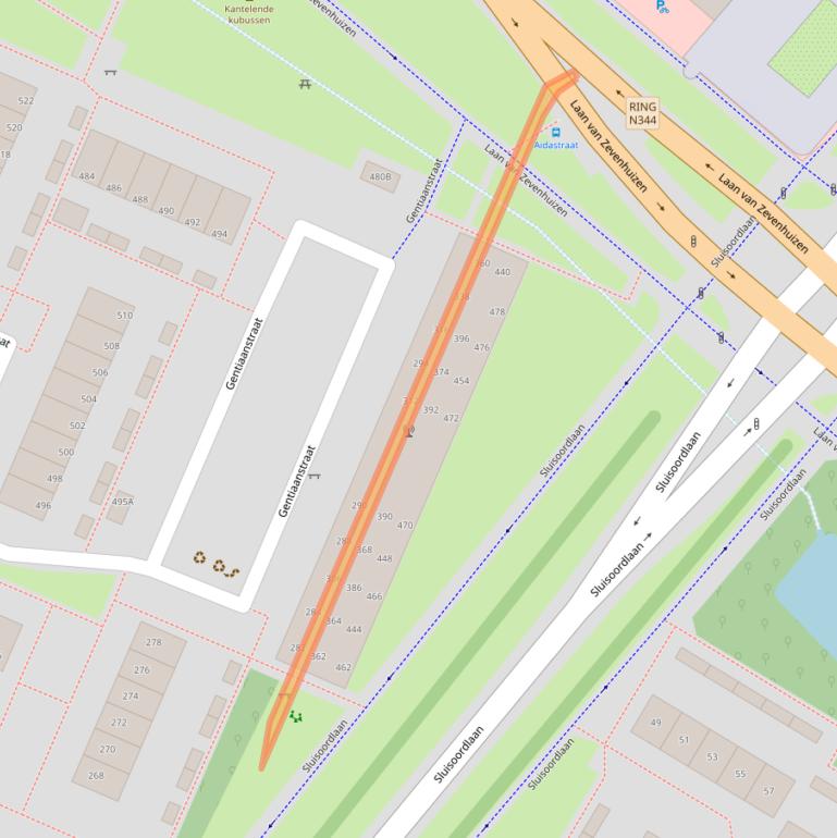 Kaart van postcodegebied 7322CA.