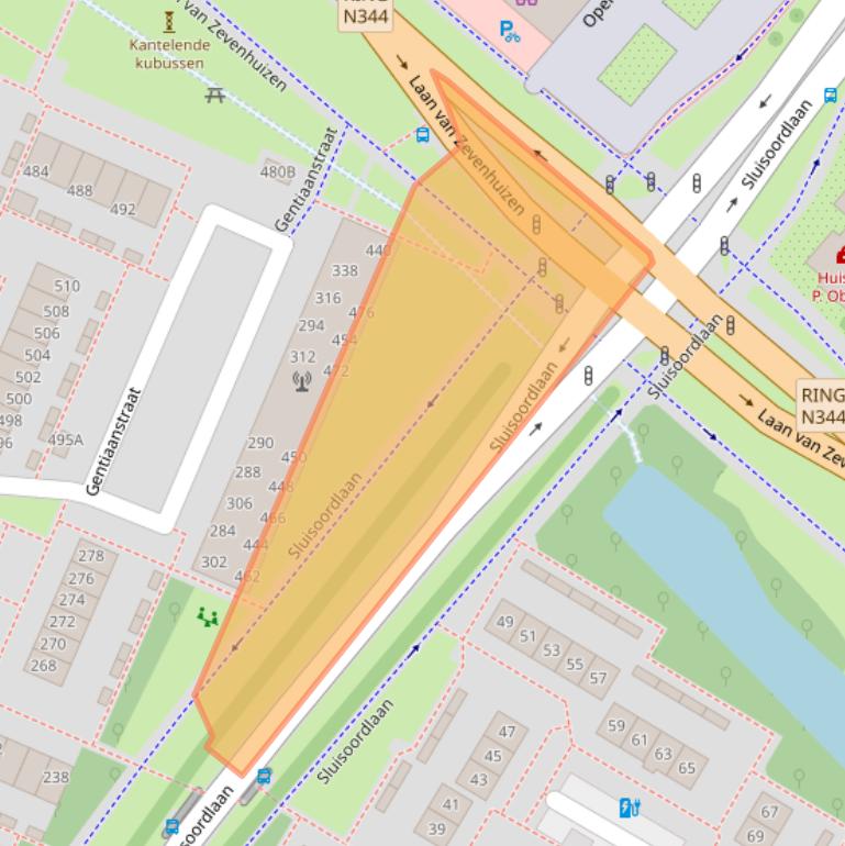 Kaart van postcodegebied 7322CG.