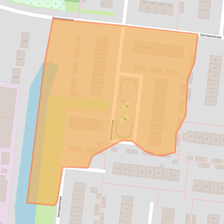 Kaart van postcodegebied 7322CR.
