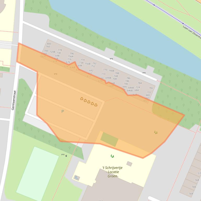 Kaart van postcodegebied 7322CS.