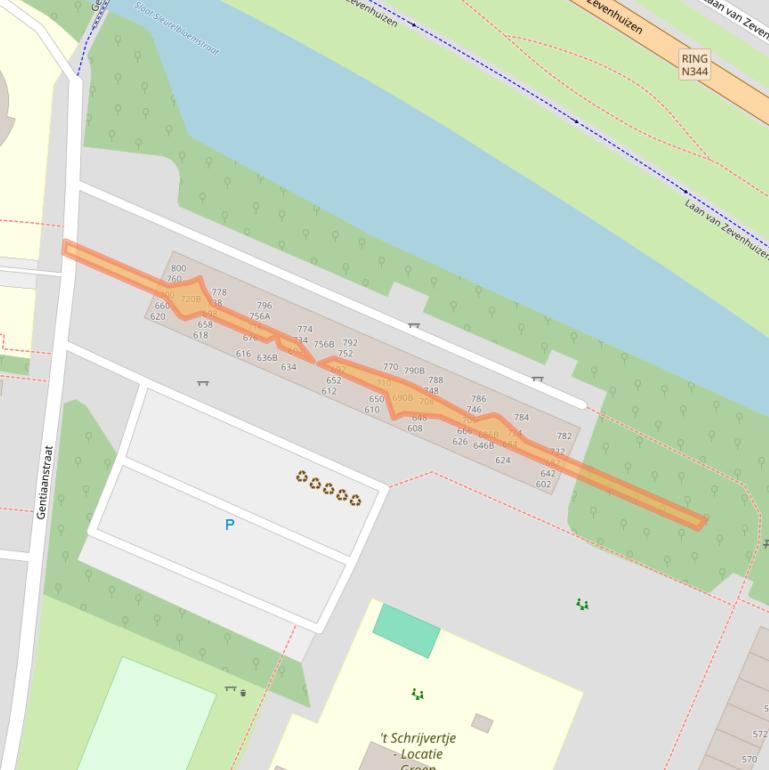 Kaart van postcodegebied 7322CV.