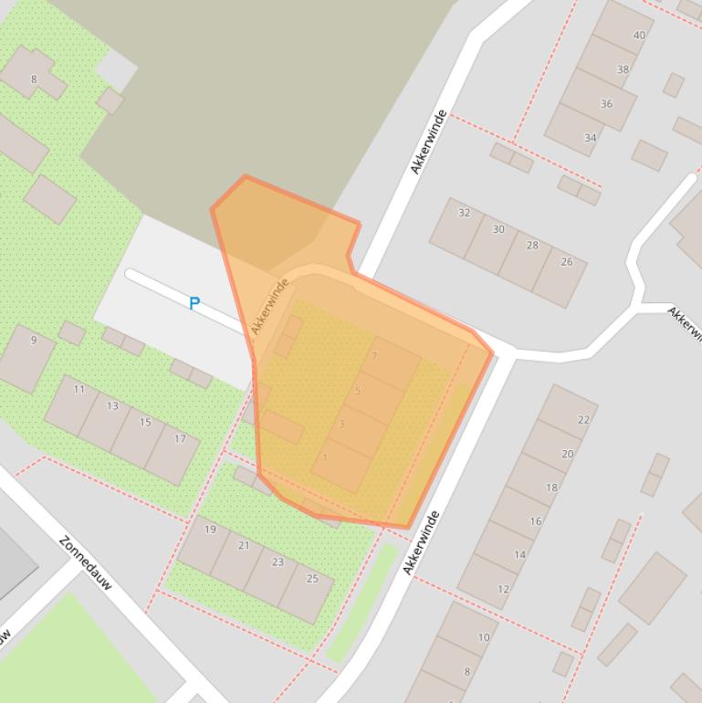 Kaart van postcodegebied 7322DD.