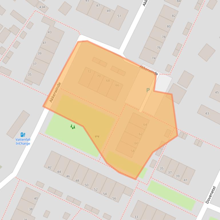 Kaart van postcodegebied 7322DK.