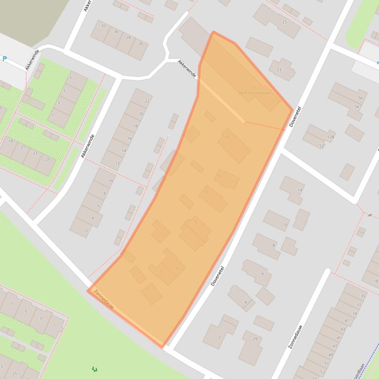 Kaart van postcodegebied 7322DM.