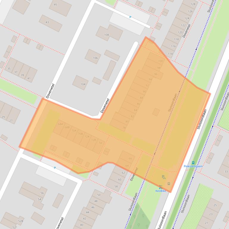 Kaart van postcodegebied 7322DT.