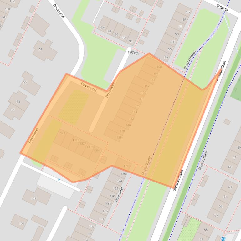 Kaart van postcodegebied 7322DW.