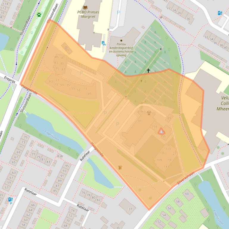 Kaart van postcodegebied 7322EK.