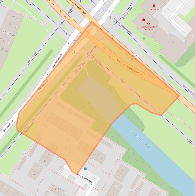 Kaart van postcodegebied 7322ER.