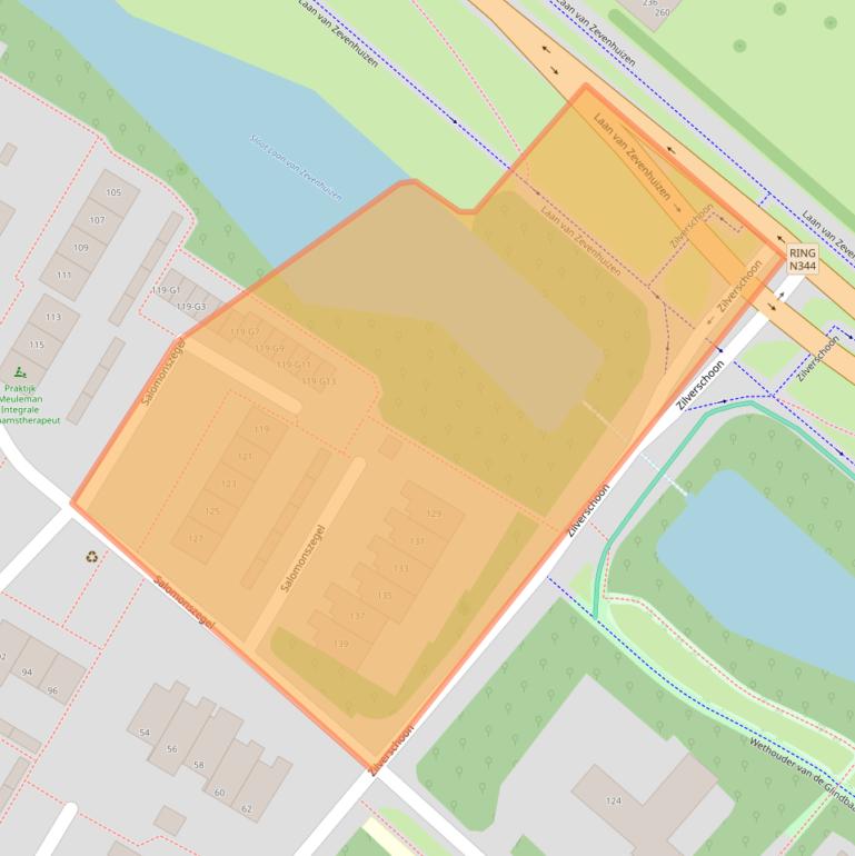 Kaart van postcodegebied 7322EV.