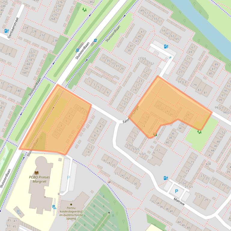 Kaart van postcodegebied 7322EW.