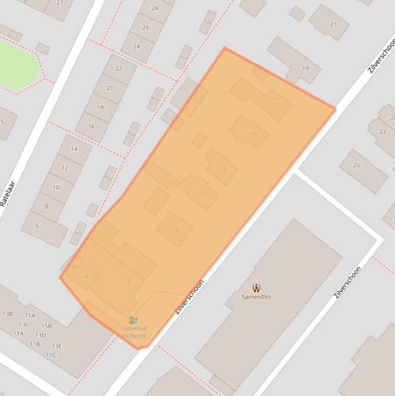 Kaart van postcodegebied 7322GD.