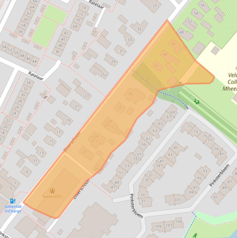 Kaart van postcodegebied 7322GH.