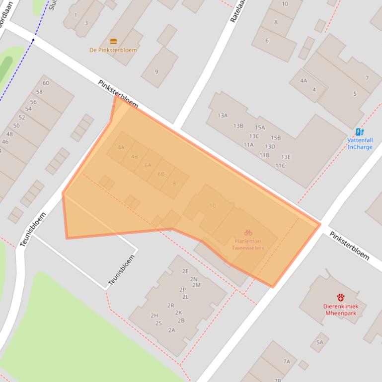 Kaart van postcodegebied 7322GT.