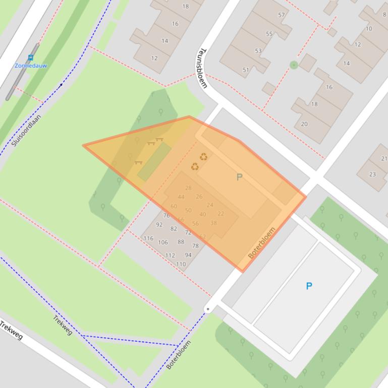 Kaart van postcodegebied 7322GX.