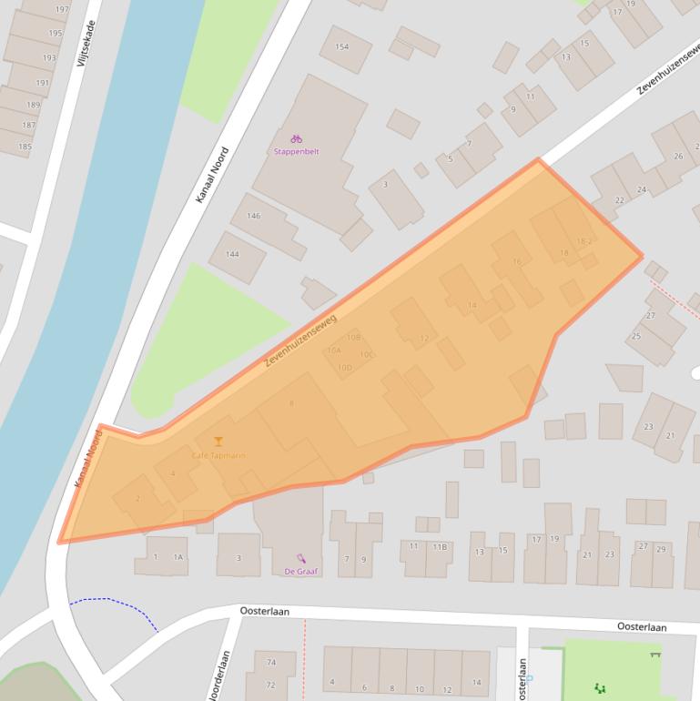 Kaart van postcodegebied 7322HC.