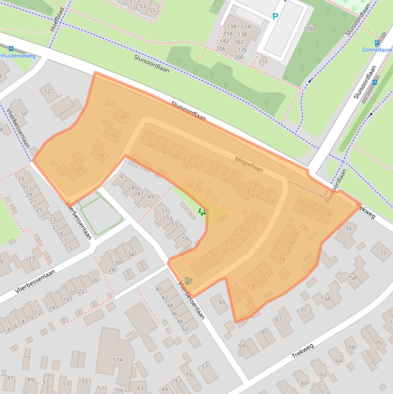 Kaart van postcodegebied 7322HK.