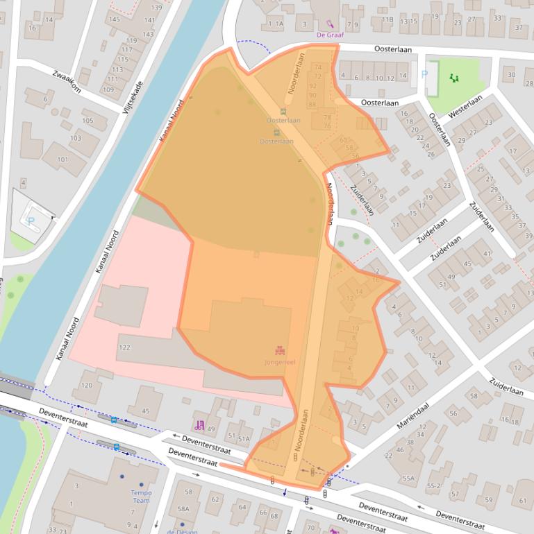 Kaart van postcodegebied 7322HM.