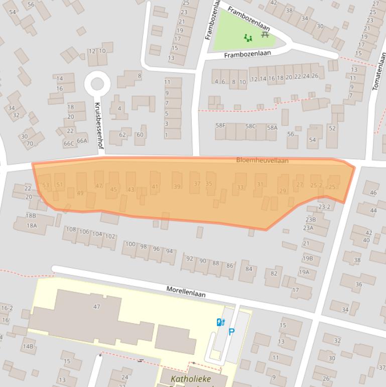 Kaart van postcodegebied 7322JB.