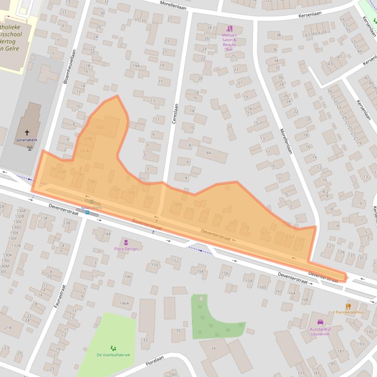 Kaart van postcodegebied 7322JM.