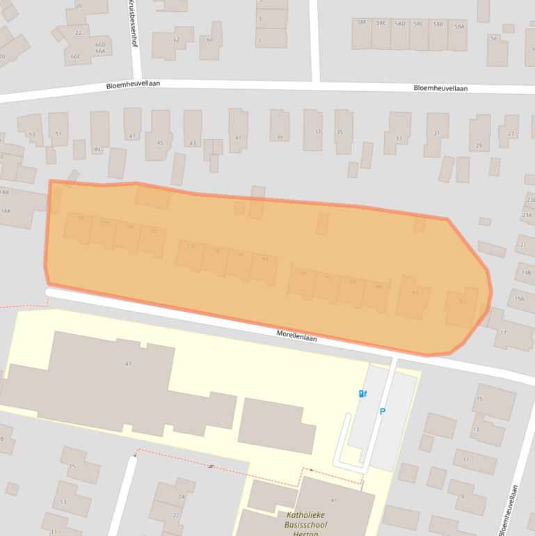 Kaart van postcodegebied 7322JW.