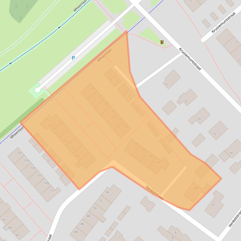 Kaart van postcodegebied 7322KW.